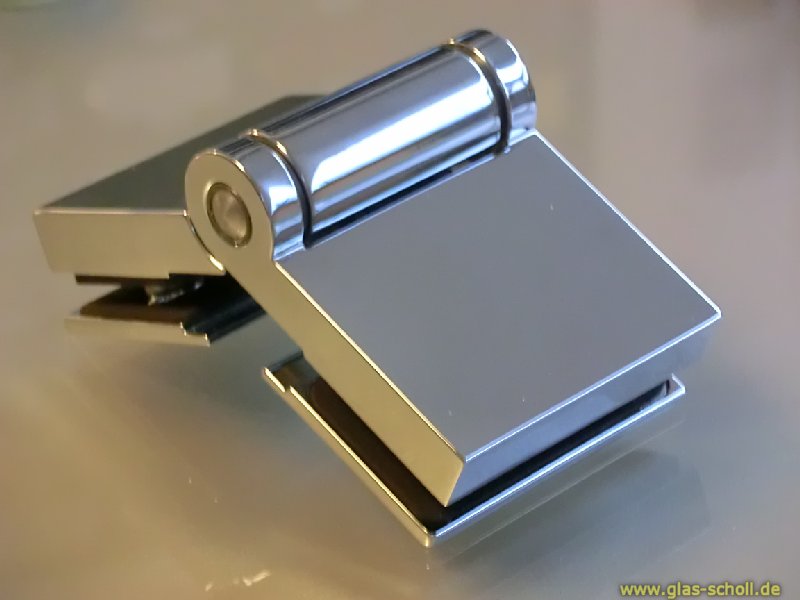 Artikelbild 3 des Artikels “Flinter Glas-Glas 135Grad Duschtürband glanzverchromt“