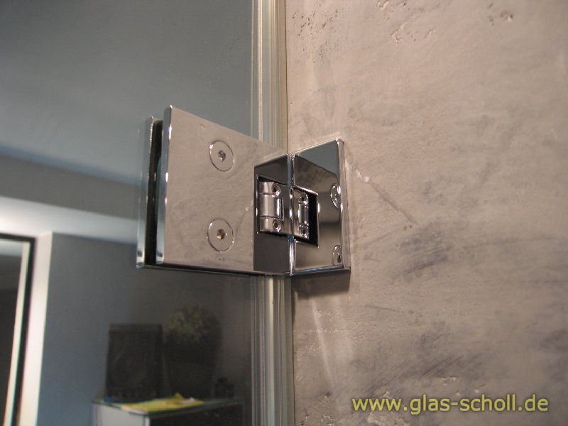 Artikelbild 3 des Artikels “Flamea 90° Glas-Wand Pendel-Duschtürband (verdeckte Anschraublasche) glanzverchromt“