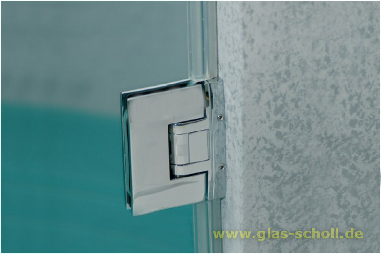 Artikelbild 3 des Artikels “Pontere 90° Glas-Wand Duschpendeltürband (verdeckte dezente schmale Anschraublasche) glanzverchromt“