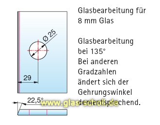Artikelbild 3 des Artikels “Pontere 80°-180° Glas-Glas Winkelverbinder (verstellbare Winkelgradzahl) glanzverchromt“