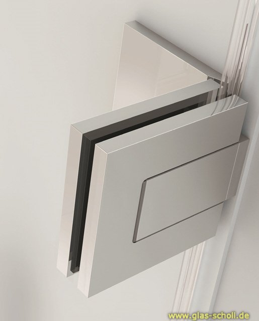Artikelbild 3 des Artikels “GRAL BF112 Glas-Wand Pendeltürbeschlag 90° eins.Lasche glanzverchromt“