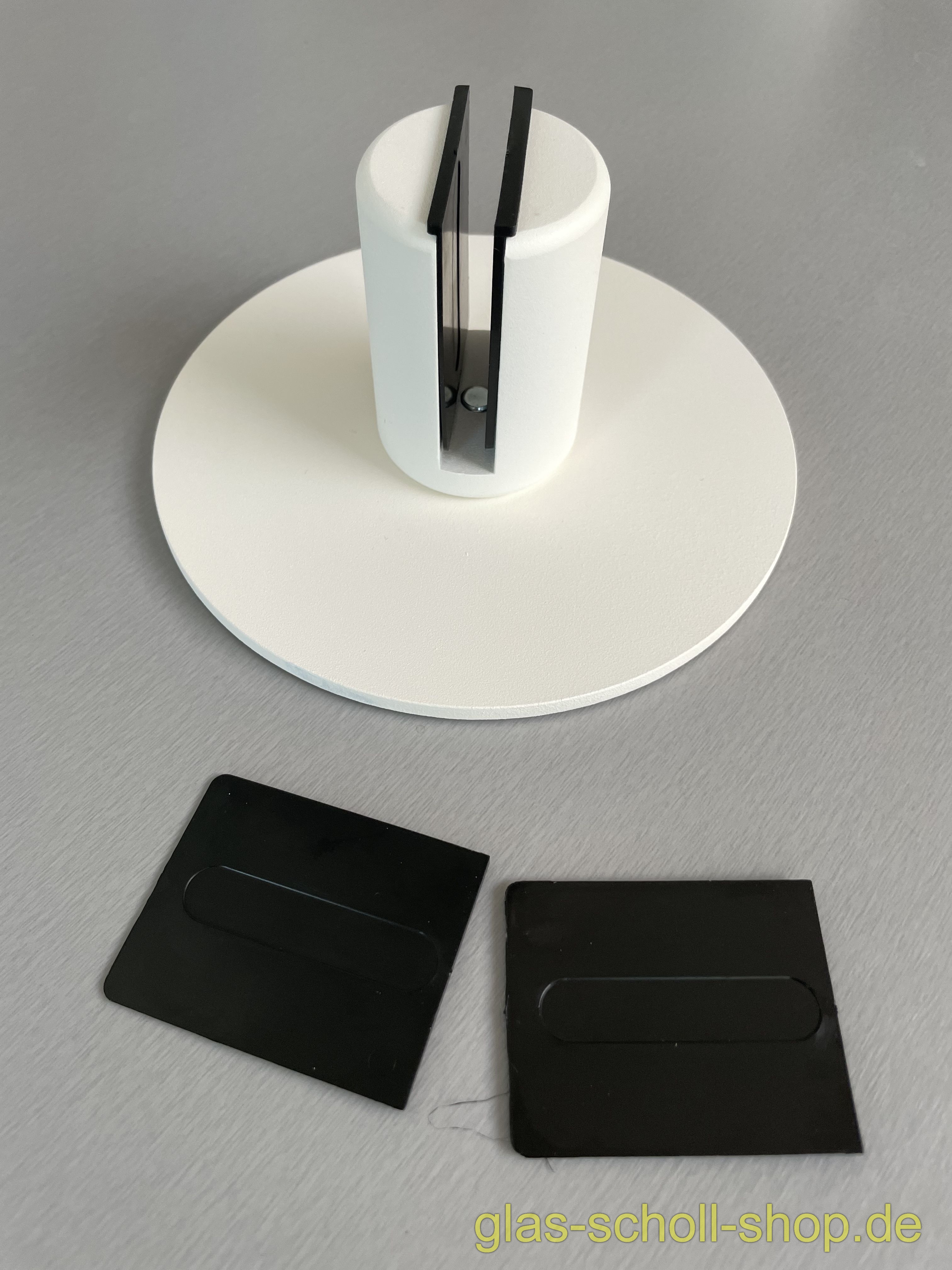 Artikelbild 3 des Artikels “VetroScreen Standfuß weiß RAL9010 (Paar)“