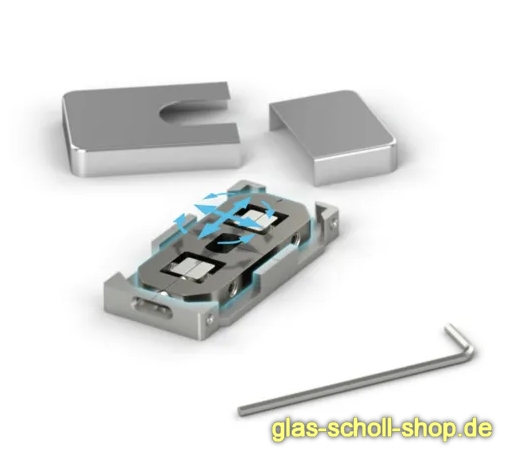 Artikelbild 3 des Artikels “SET Alva selbstschließende Eckbeschlag EN5 für Türen -1,25 m (Set) 90° Feststellung Edelstahl gebürstet“