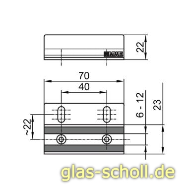 Artikelbild 3 des Artikels “MWE Edelstahl Bodenführung Schrankbefestigung für Glas Edelstahl geschliffen“