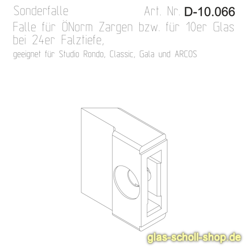 Artikelbild 3 des Artikels “DORMAKABA Studio Sonderfalle für 10mm Glasstärke “