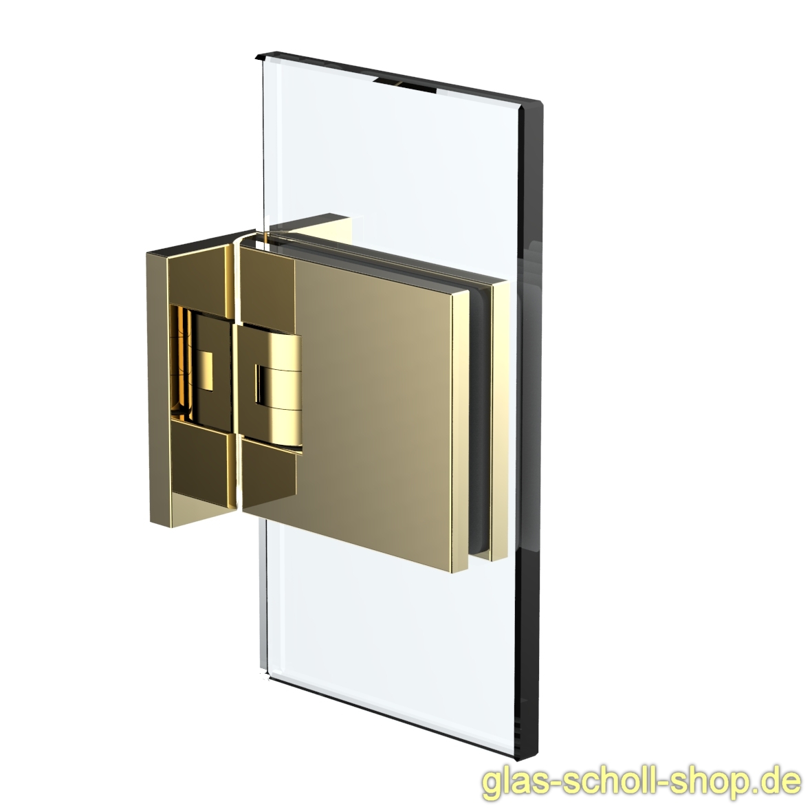 Artikelbild 3 des Artikels “Flamea+ 90° Glas-Wand Pendel-Duschtürband beids. Befestigungslasche glanzverchromt“