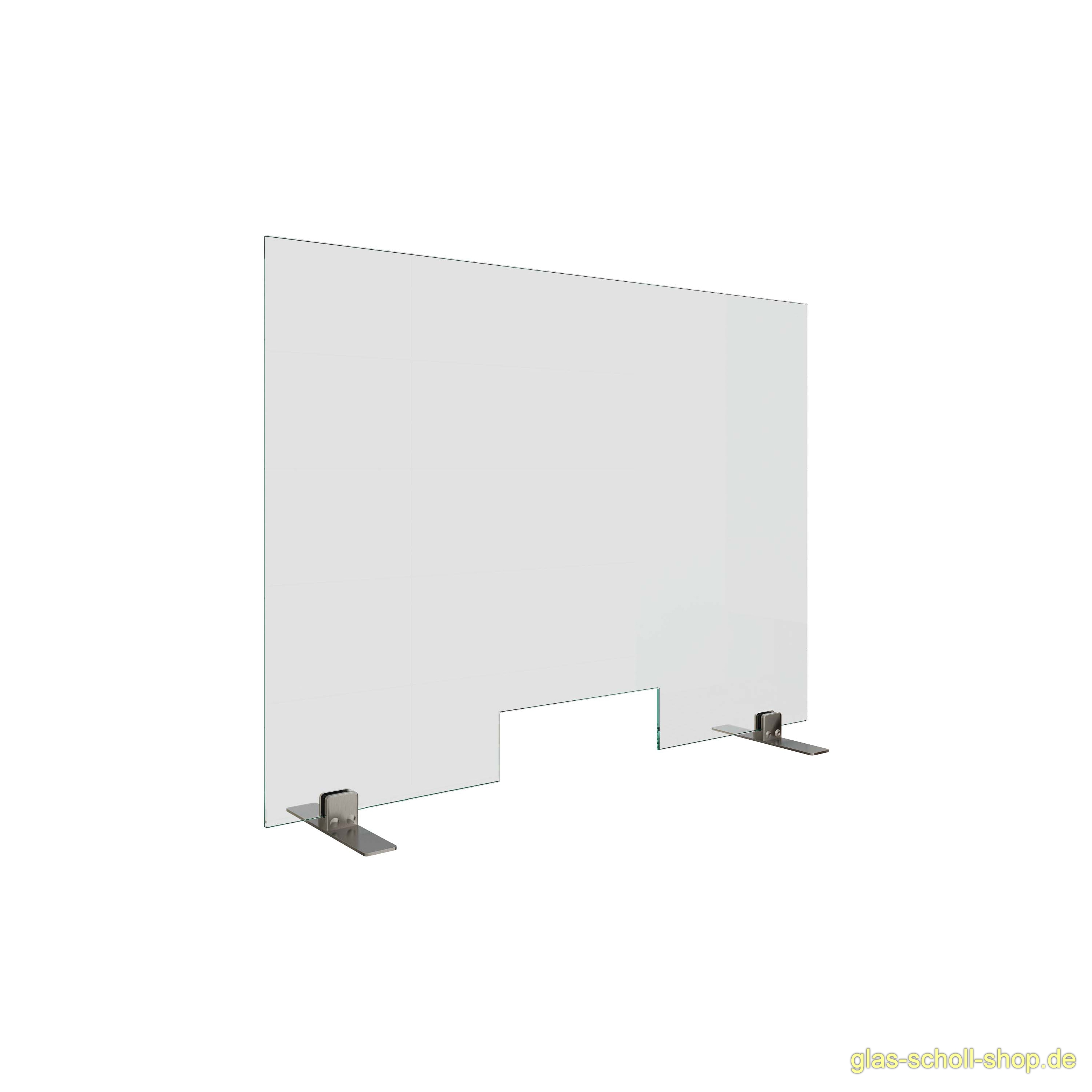 Artikelbild 3 des Artikels “Mobiler Hygieneschutzfuss flach mit Klemme V2A“