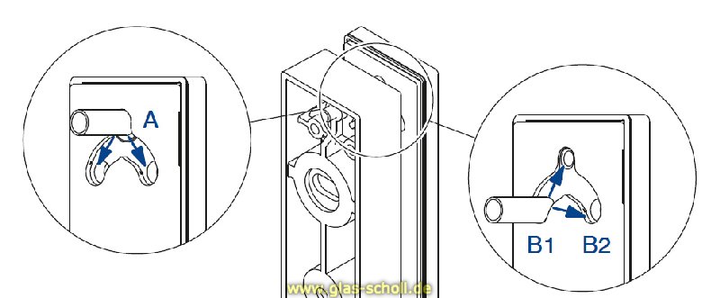 Artikelbild 3 des Artikels “Edelstahl Glasadapter gebürstet für vertikale Glasbefestigung von Ganzglasgeländern “