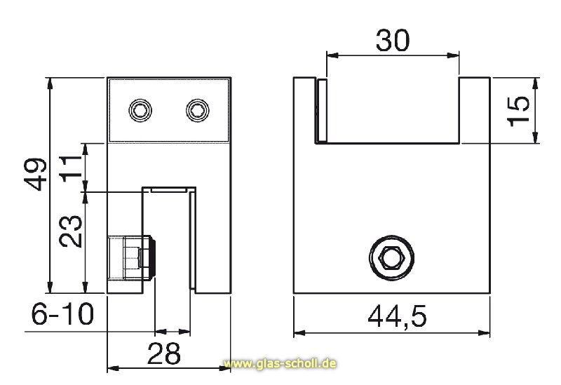 Artikelbild 3 des Artikels “genialer Festteilahlter für eckige Stabistangen (OHNE STABISTANGE) glanzverchromt“