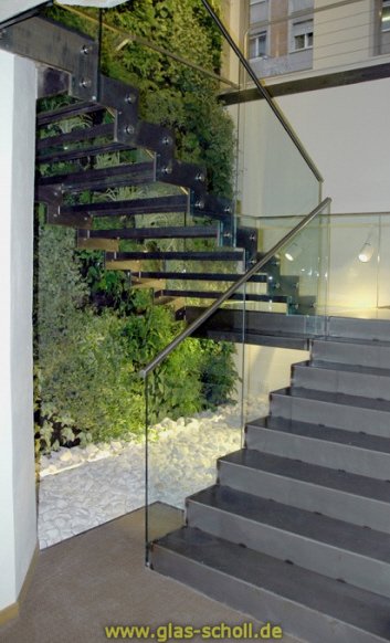 Artikelbild 3 des Artikels “Edelstahl Handlauf rund gebürstet für Ganzglasgeländer 2500 mm “