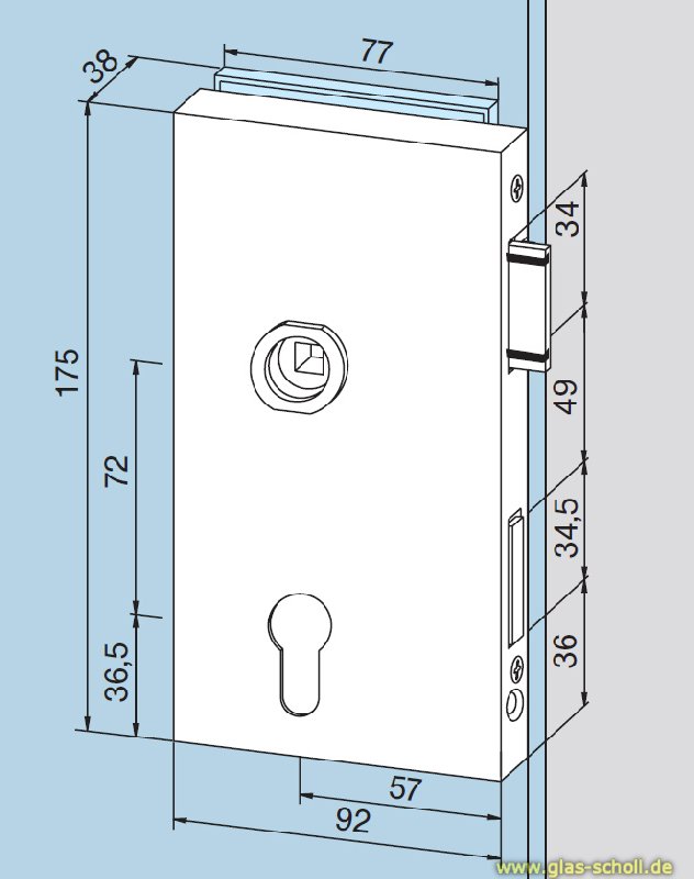 Artikelbild 3 des Artikels “DORMA Junior Office Classic Schlosskasten “