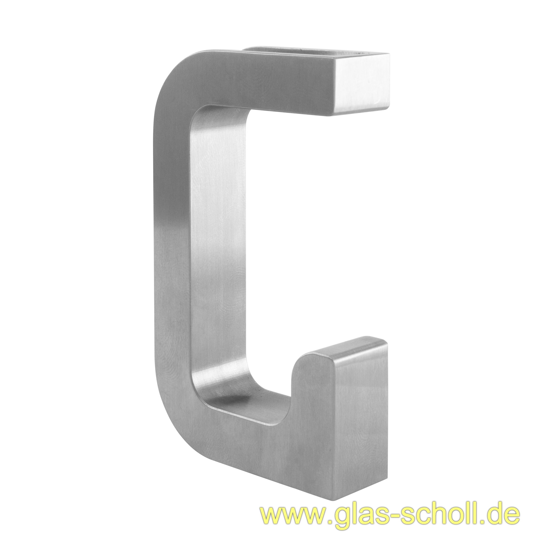 Artikelbild 3 des Artikels “Design G-Edelstahl-Griffmuschel für Schiebetüren für 8mm Glas geschliffen“