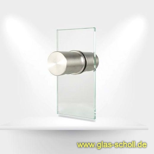 Artikelbild 3 des Artikels “Runder MWE Edelstahl-Türknauf beidseitig d=40/45 Bohrung=16mm geschliffen (Korn 600 strichmatt)“