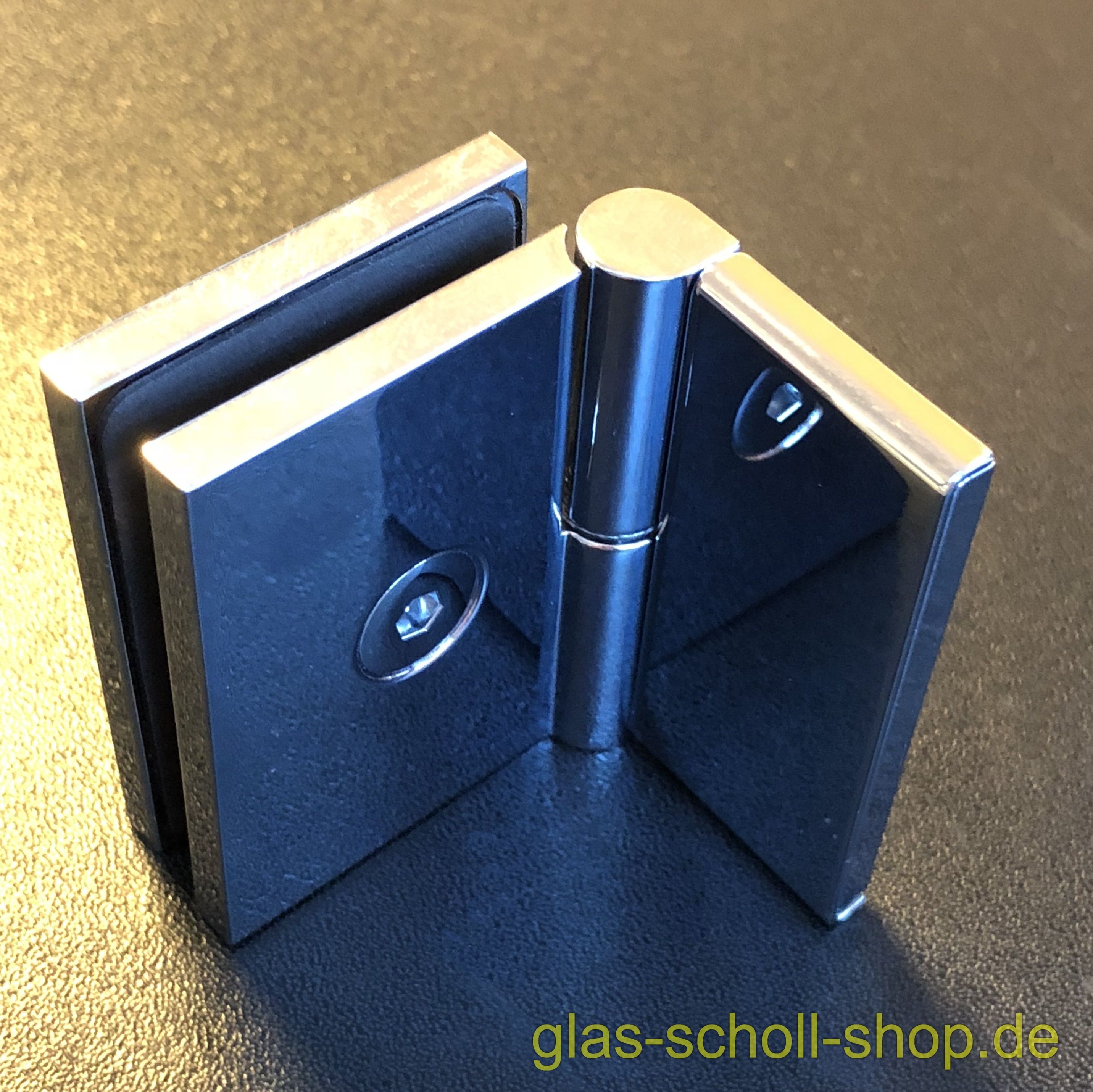 Artikelbild 3 des Artikels “Flamea-Flinter-Nivello 60-100° VERSTELLBARER Glas-Wand Winkelverbinder glanzverchromt“