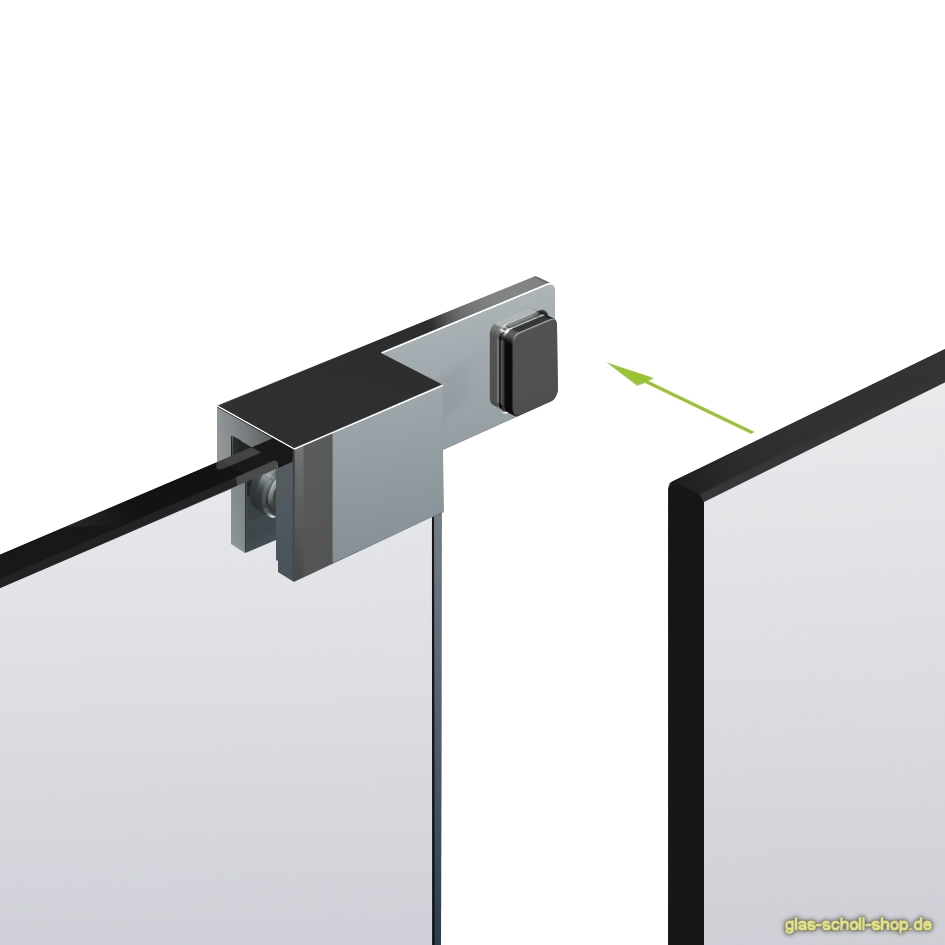 Artikelbild 3 des Artikels “fluchtender Türanschlagpuffer mit Überdrückungsschutz glanzverchromt links“