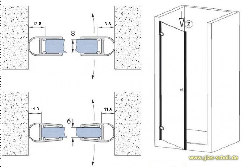 Artikelbild 3 des Artikels “Streifdichtung mit EXTRA dickem Balg (2010mm) Duschdichtung für 6-8mm Glas “