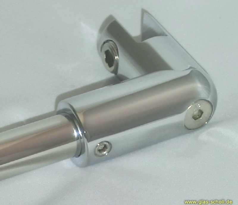 Artikelbild 3 des Artikels “runde Stabilisierungsstange 45° GLAS-WAND 415 mm glanzverchromt (MS7)“