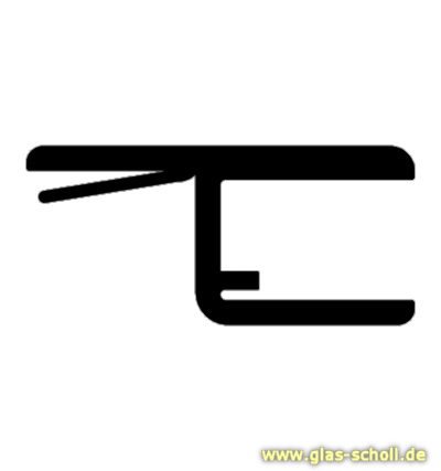 Artikelbild 4 des Artikels “fluchtendes Anschlagprofil 180° (2010mm) Duschdichtung für 6-8mm Glas “