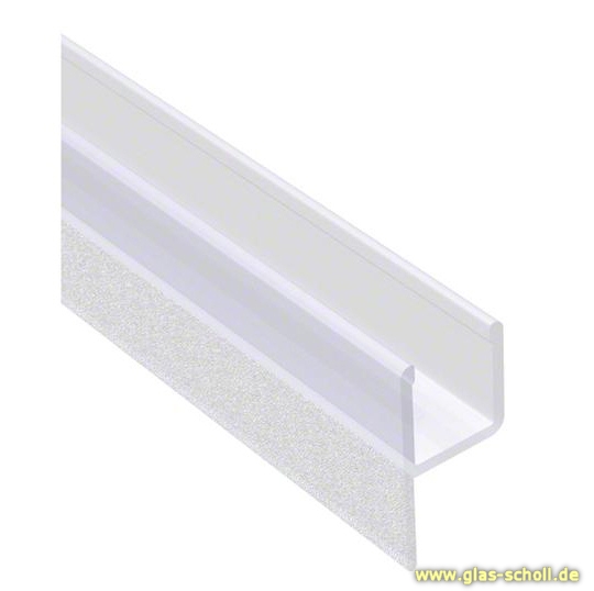 Artikelbild 4 des Artikels “untere Hart-Weich-Lippendichtung (2500 mm) Duschdichtung für 6-8mm Glas - ÜBERLÄNGE “