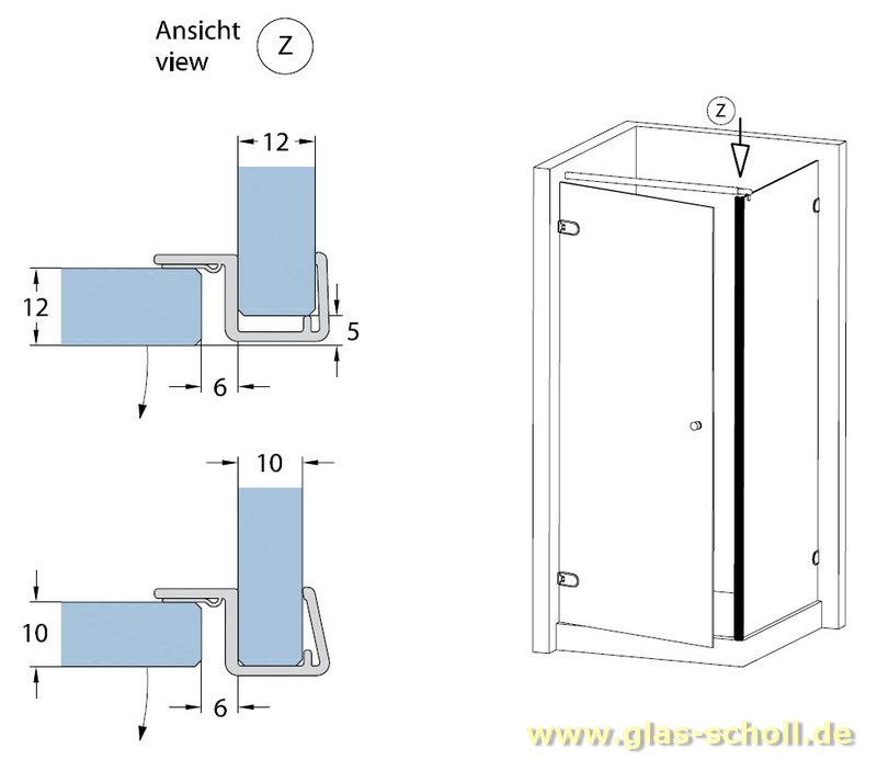 Artikelbild 4 des Artikels “Anschlagdichtung 90° (2500mm) für 10 Glas “