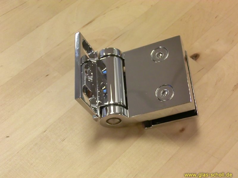 Artikelbild 4 des Artikels “Flinter Glas-Wand 90Grad Duschtürband nach innen öffnend glanzverchromt“