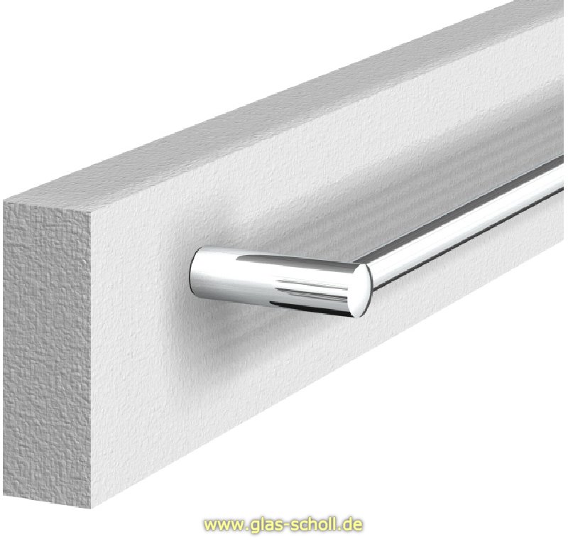 Artikelbild 4 des Artikels “Handtuchhalter RUND zur Glas- oder Wandmontage (kürzbar) glanzverchromt/gebeizt“