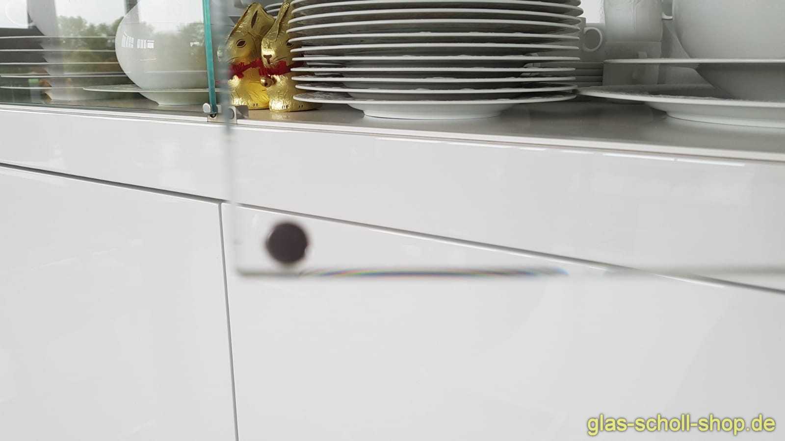 Artikelbild 4 des Artikels “Magnetzuhaltung Edelstahl massiv Zweiflügelig Glas-Glas Verklebt“