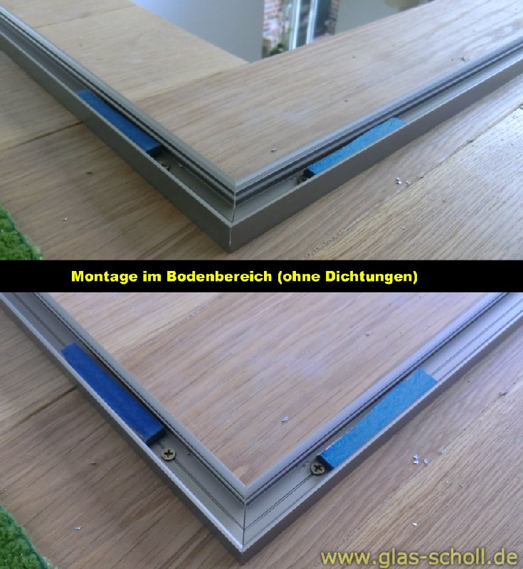 Artikelbild 4 des Artikels “Boden-Wand-Profil mit Silikonband (U-Profil) silber matt“