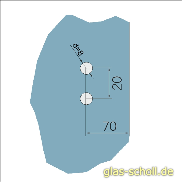 Artikelbild 4 des Artikels “eckiger L-Form Design-Türgriff glanzverchromt“