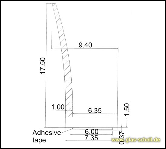 Artikelbild 4 des Artikels “Duschtürdichtung selbstklebend mit seitlicher Dichtlippe 2500mm für 8mm Glas Duschtürdichtung selbstklebend mit seitlicher Dichtlippe“