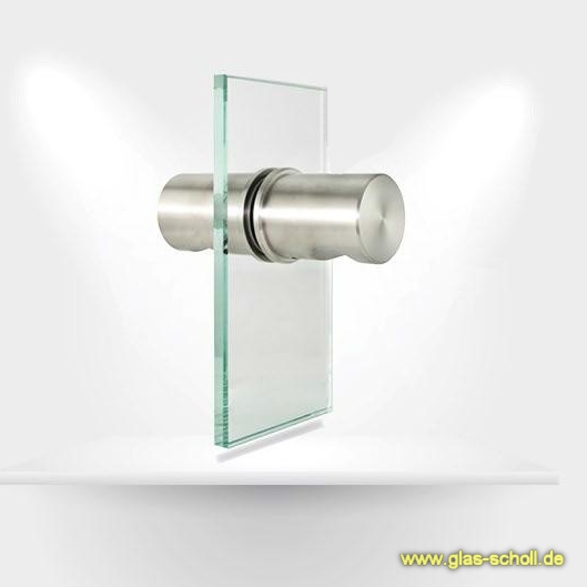 Artikelbild 4 des Artikels “Runder MWE Edelstahl-Türknauf beidseitig d=40/45 Bohrung=16mm geschliffen (Korn 600 strichmatt)“