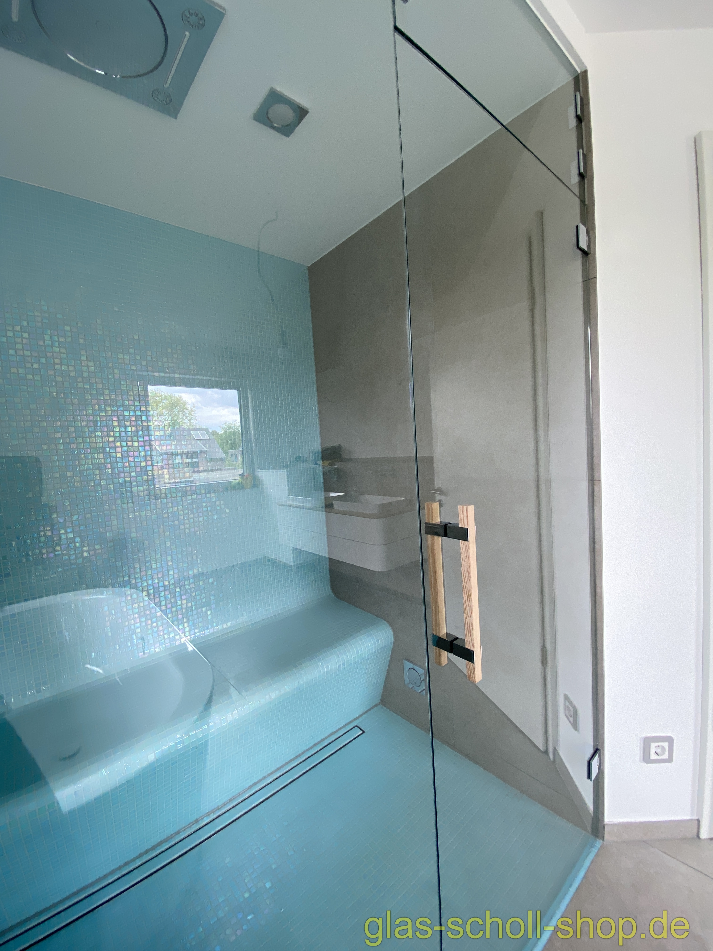 Artikelbild 4 des Artikels “beidseitiger quadratischer Sauna Holzstangengriff h=320 glanzverchromt“