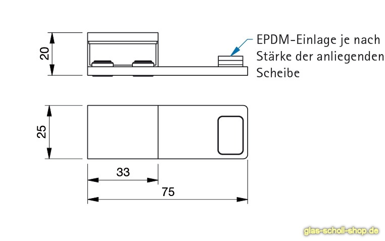 Artikelbild 4 des Artikels “fluchtender Türanschlagpuffer mit Überdrückungsschutz glanzverchromt links“