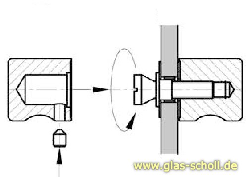 Artikelbild 4 des Artikels “beidseitiger quadratischer Türgriff 30x30x30 für Lochbohrung 10mm glanzverchromt“