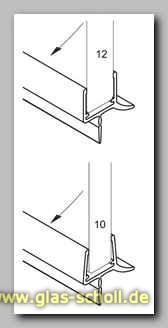Artikelbild 4 des Artikels “unteres Wasserabweisprofil mit 135° Lippe (2500mm) Duschdichtung für 10-12mm Glas “