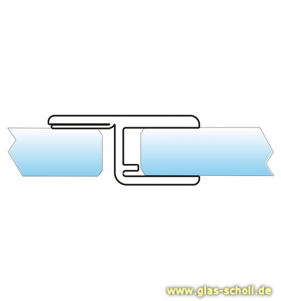 Artikelbild 5 des Artikels “fluchtendes Anschlagprofil 180° (2500mm) Duschdichtung für 6-8mm Glas - ÜBERLÄNGE “