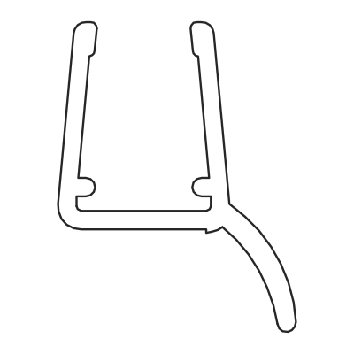 Artikelbild 5 des Artikels “Wasserabweisprofil 135° (2500mm) Duschdichtung für 6-8mm Glas - ÜBERLÄNGE “