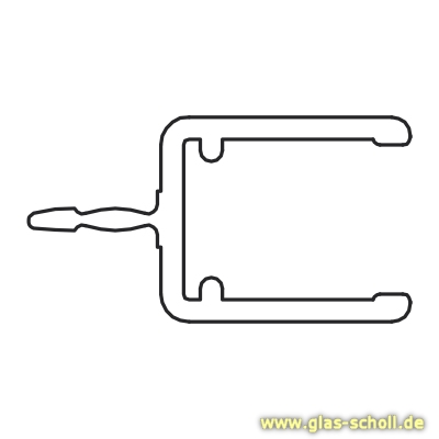 Artikelbild 5 des Artikels “seitl. Wasserabweisprofil (2500mm) Duschdichtung für 6-8mm Glas - ÜBERLÄNGE “