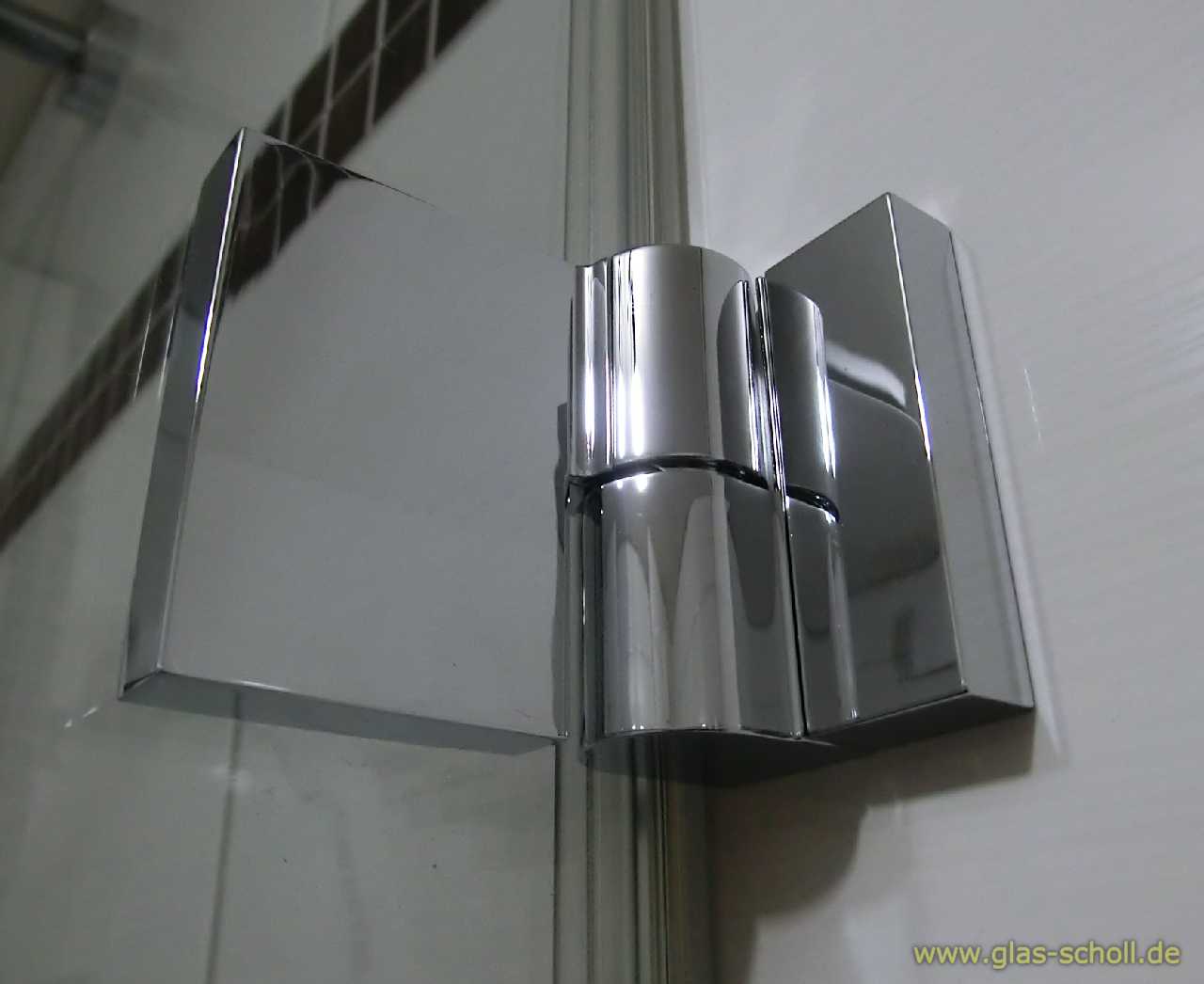 Artikelbild 5 des Artikels “Nivello+ 90° Glas-Wand RECHTS Hebe-Senk AUSSENBEFESTIGUNG flächenbündig Anschlag glanzverchromt“