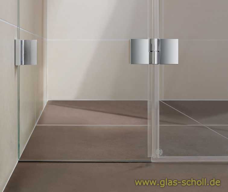 Artikelbild 5 des Artikels “Nivello+ 180° Glas-Glas LINKS Hebe-Senk flächenbündig Anschlag glanzverchromt“