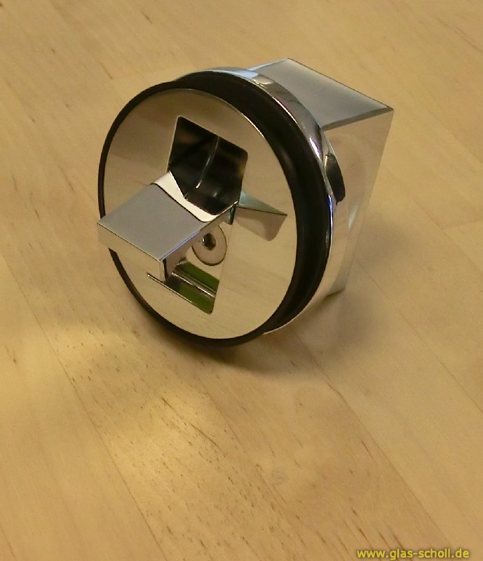 Artikelbild 5 des Artikels “einseitig flächenbündiger Glastürgriff, für 8-10mm Glasstärke glanzverchromt“