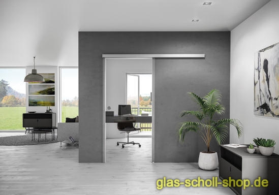 Artikelbild 5 des Artikels “MasterTrack FT 60 Schiebetürsystem inkl. Einzugsdämpfung, 1-flgl. WANDMONTAGE - 2m - Alufarbig E6/EV1“