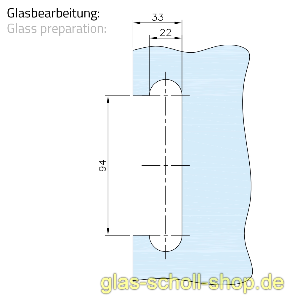 Artikelbild 5 des Artikels “abklappbare Griffmuschel fuer Taschenmontage Edelstahl“