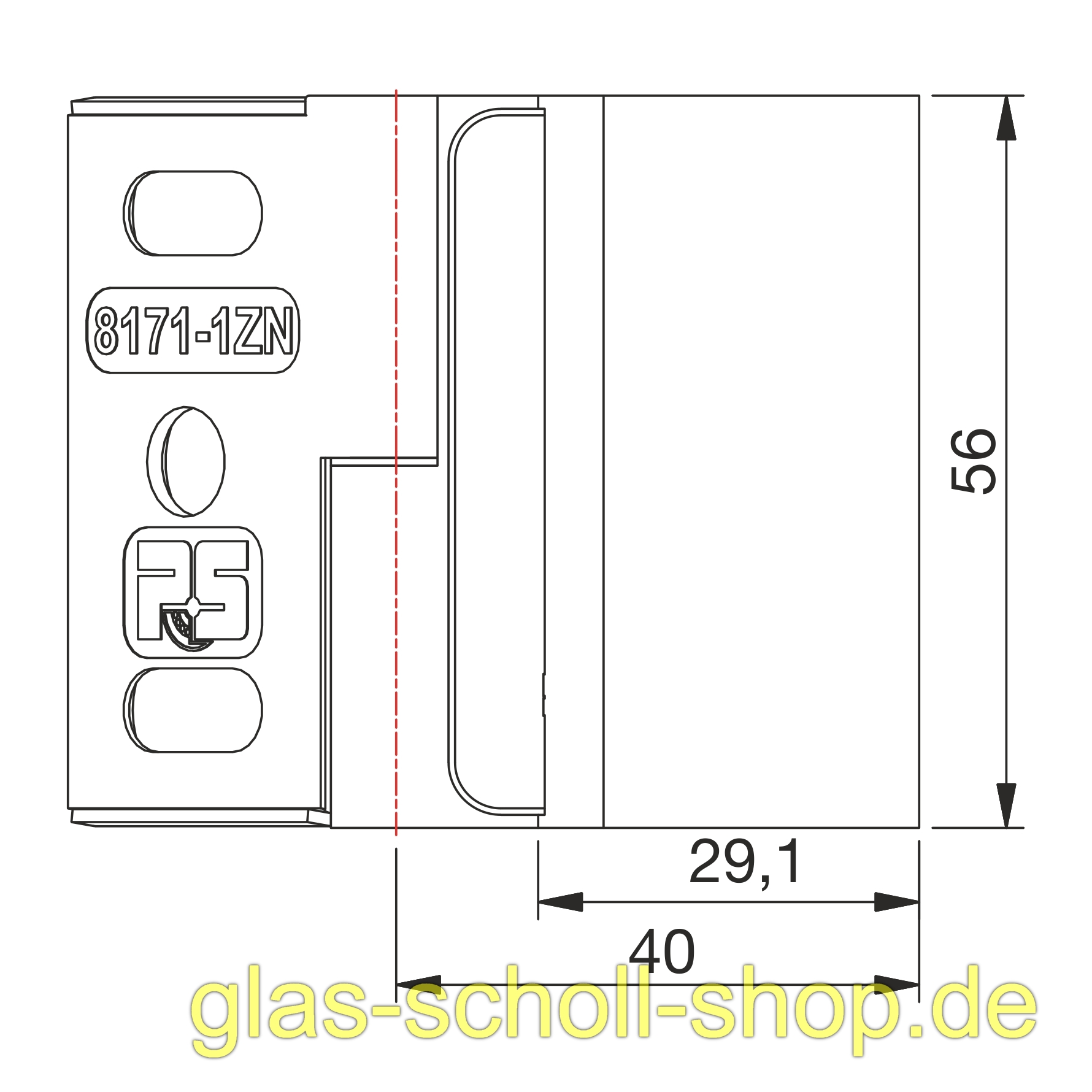 Artikelbild 5 des Artikels “Flamea-Flinter-Nivello 100-140° VERSTELLBARER Glas-Wand Winkelverbinder glanzverchromt“