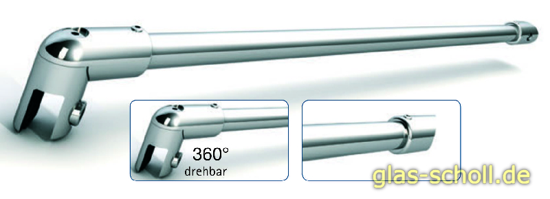 Artikelbild 5 des Artikels “runde Stabilisierungsstange mit 45° GLAS-WANDanschluß 460 mm glanzverchromt (MS7)“