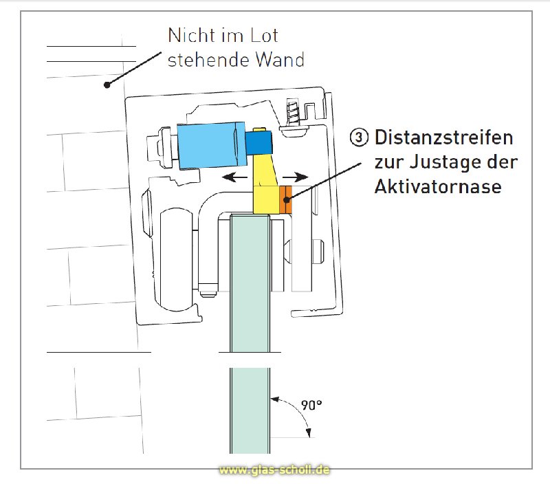 Artikelbild 5 des Artikels “SoftStop-Schiebetür Set Portavant60 1flgl. (OHNE GLAS) EV1 silber matt“