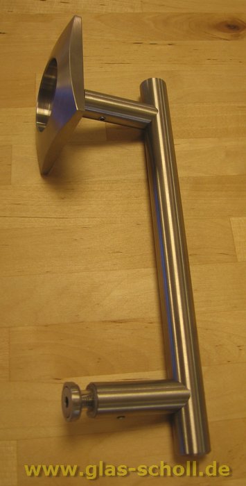 Artikelbild 5 des Artikels “Rundrohr-Edelstahl-Stossgriff mit einseitig eckiger Griffmuschel (Edelstahl) “