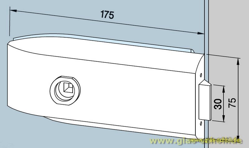 Artikelbild 5 des Artikels “Dorma Garnitur Studio Gala UV - Schloss, Drückerposition hinten (unverschließbar) silber matt EV1“