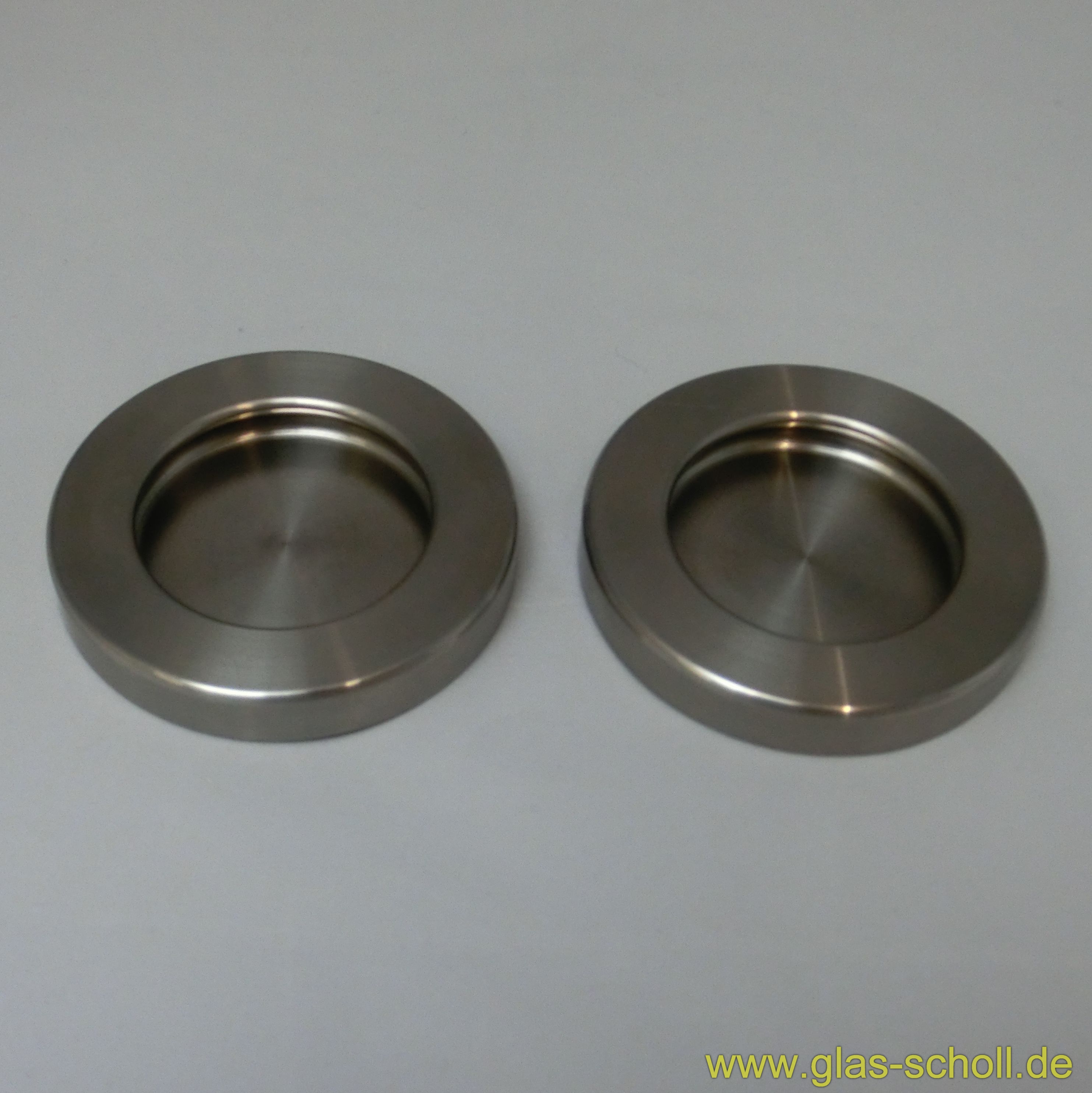 Artikelbild 5 des Artikels “selbstklebende runde Edelstahl Griffmuschel (Paar) (kein Loch nötig) d=64 Edelstahl“