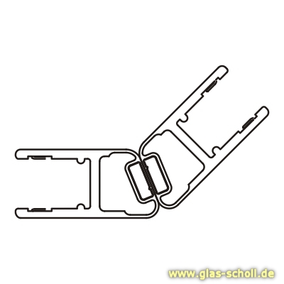 Artikelbild 6 des Artikels “Magnetprofil 135°/Fünfeck (2500mm) Duschdichtung für 6-8mm Glas - ÜBERLÄNGE “